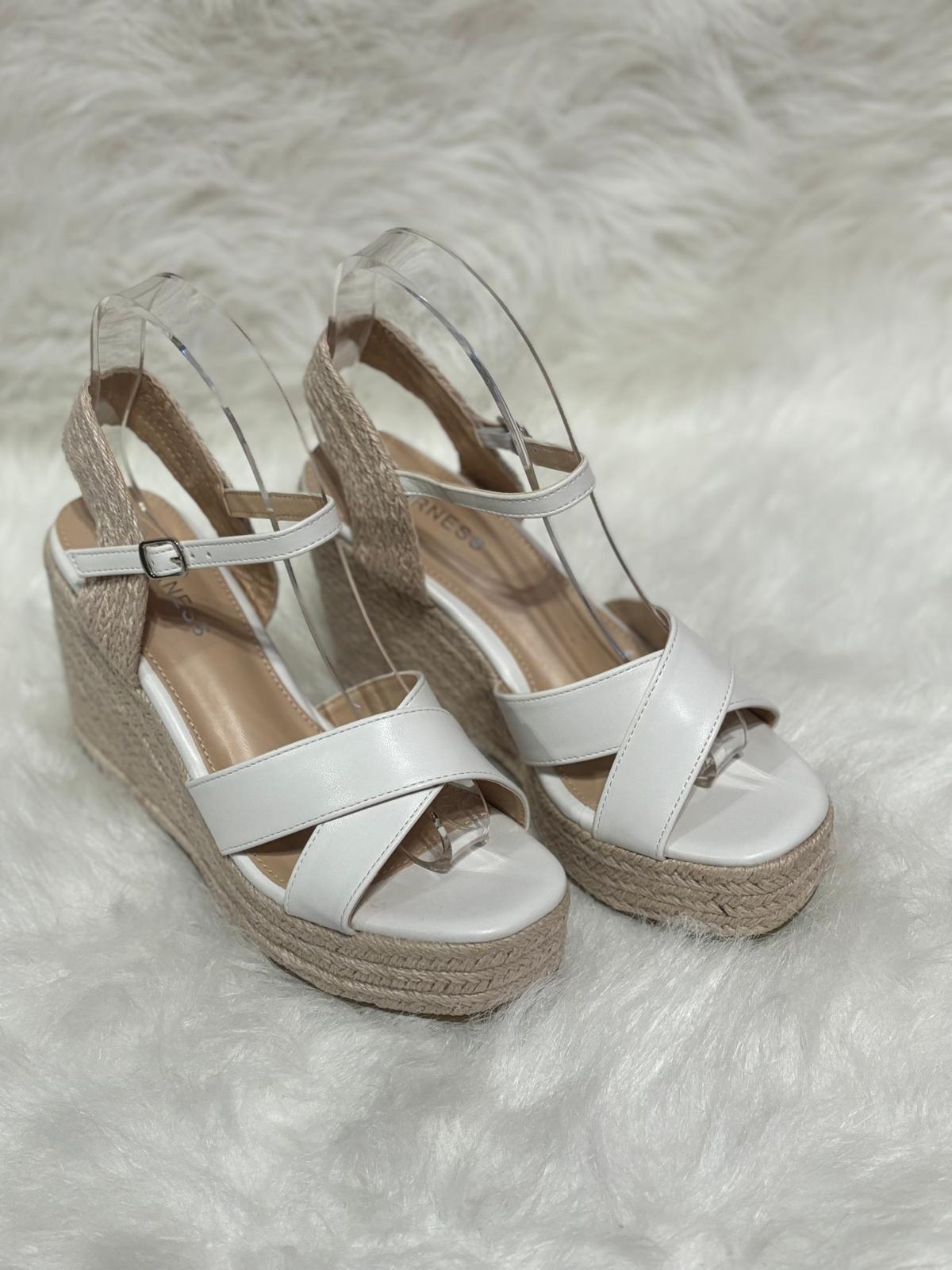 White Stella Wedges