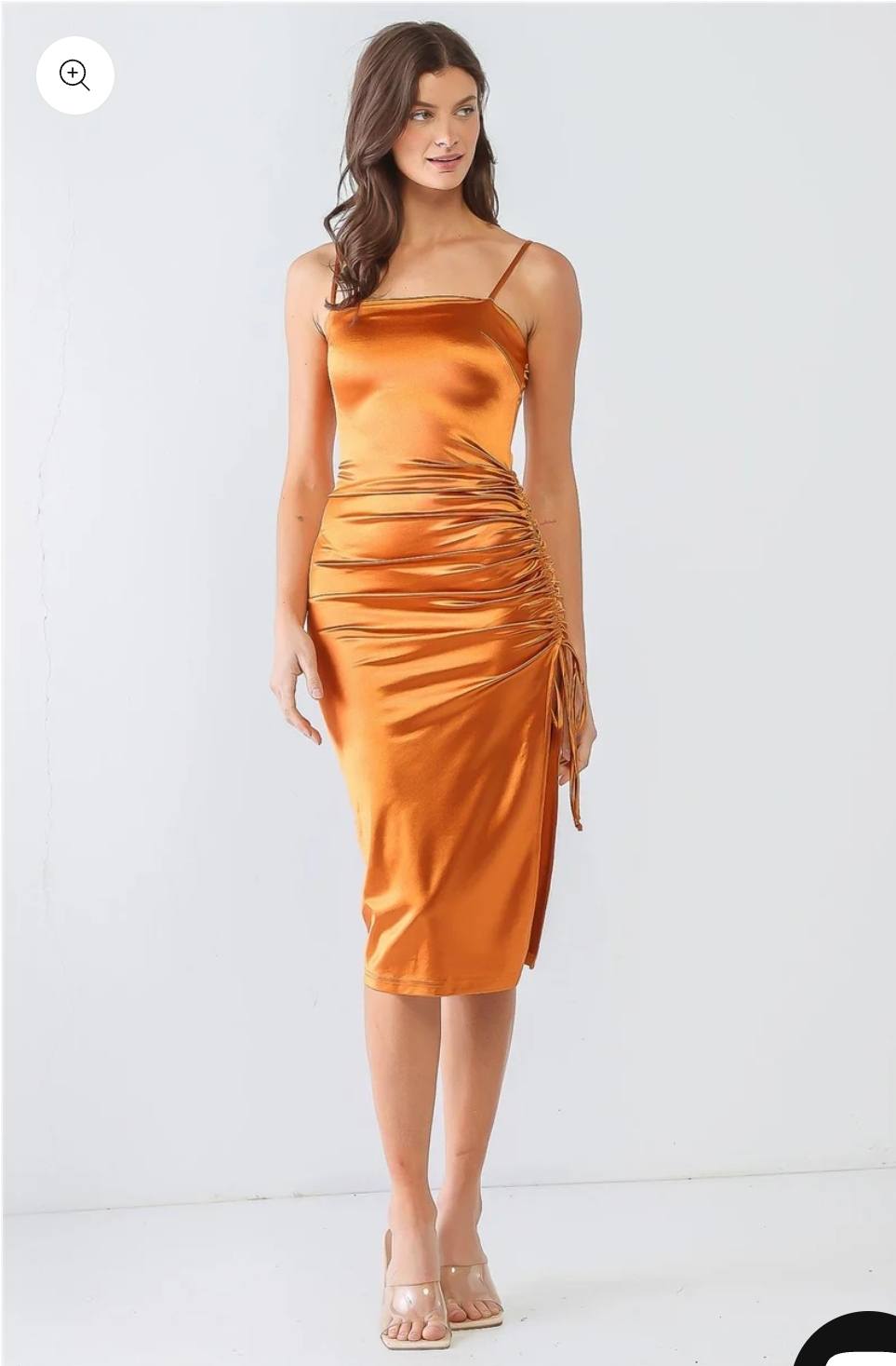 Rushed Brown Dress