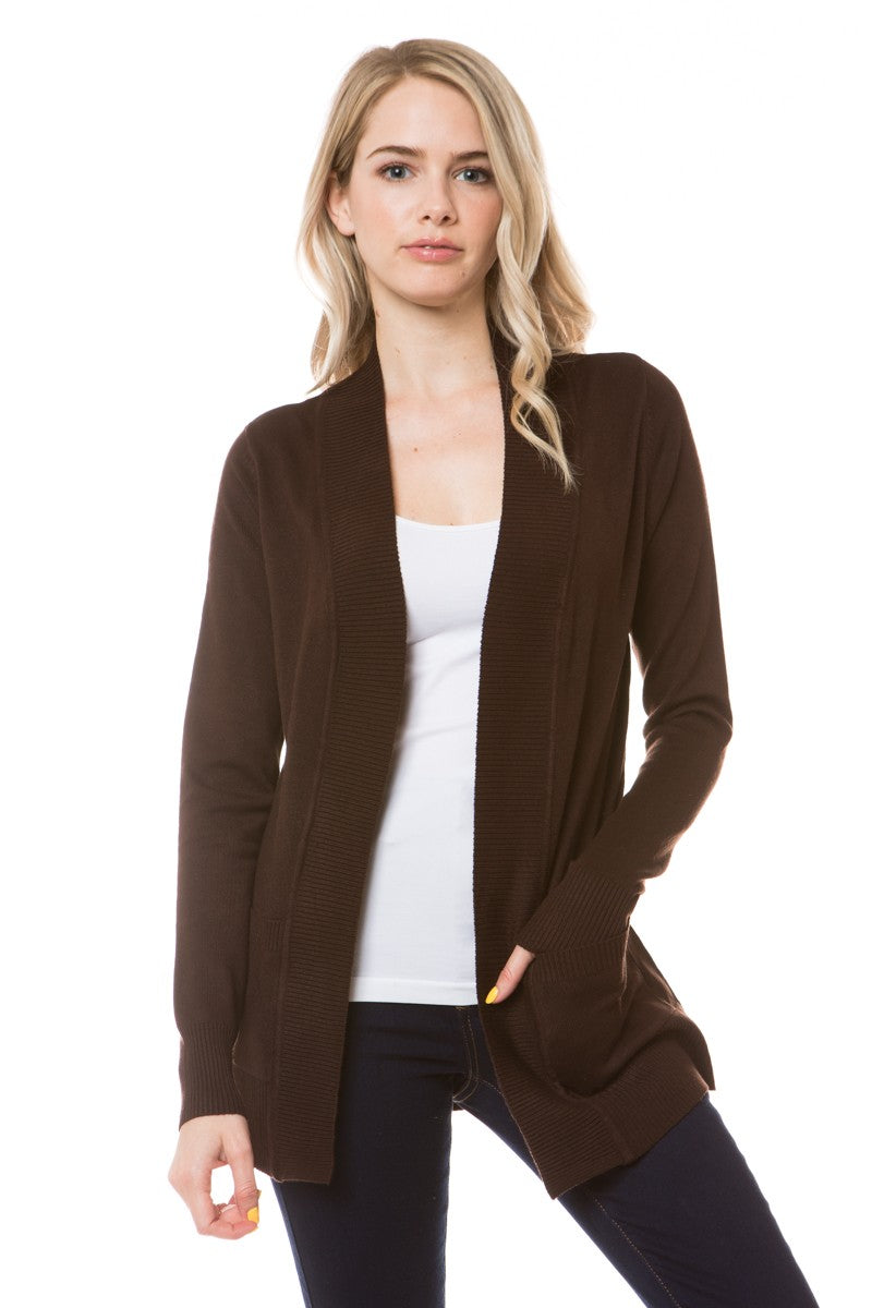 Brown Short Cardigan