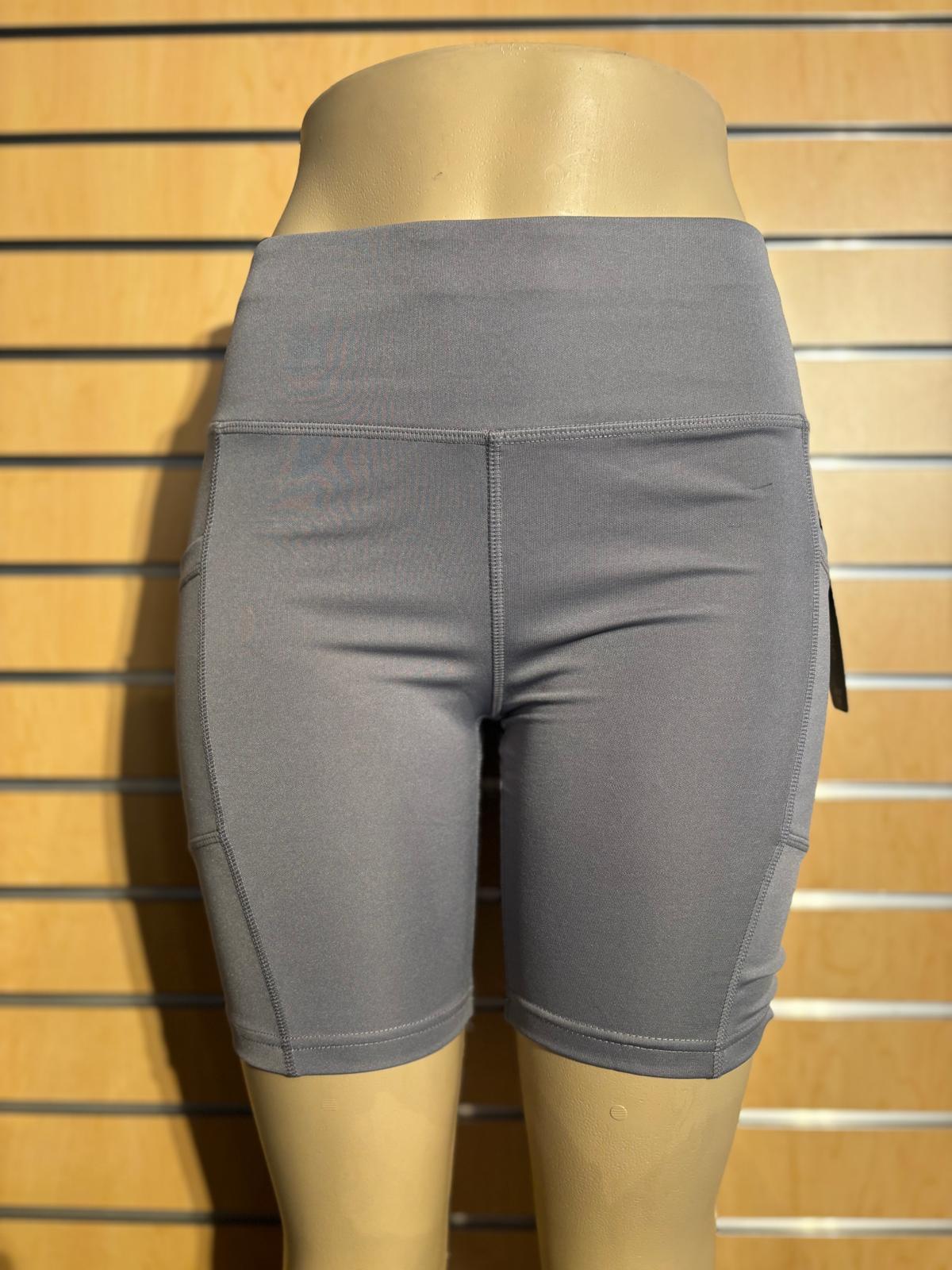 Grey Bikers Shorts