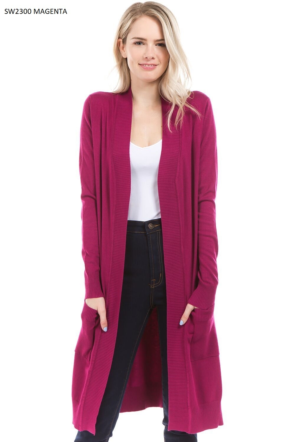 Magenta Cardigan