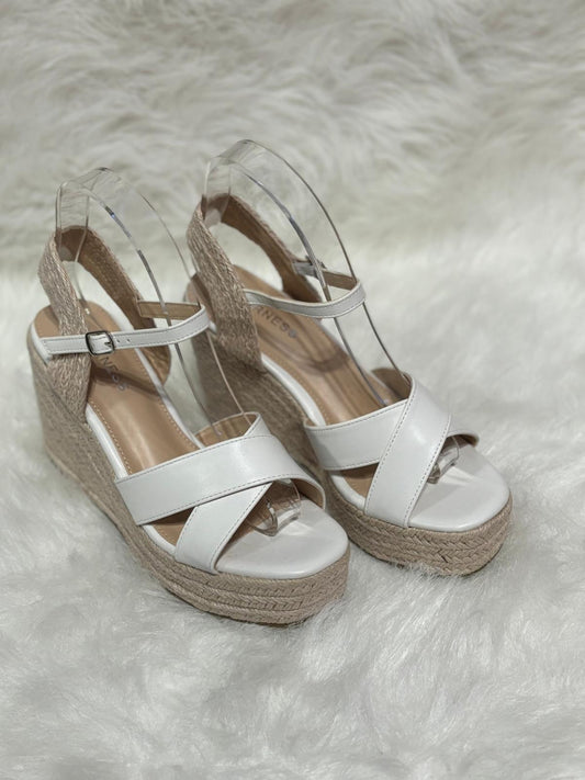 White Stella Wedges