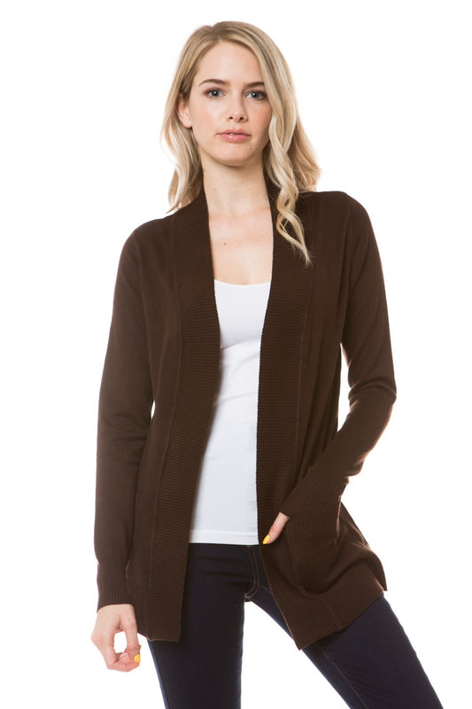 Brown Short Cardigan