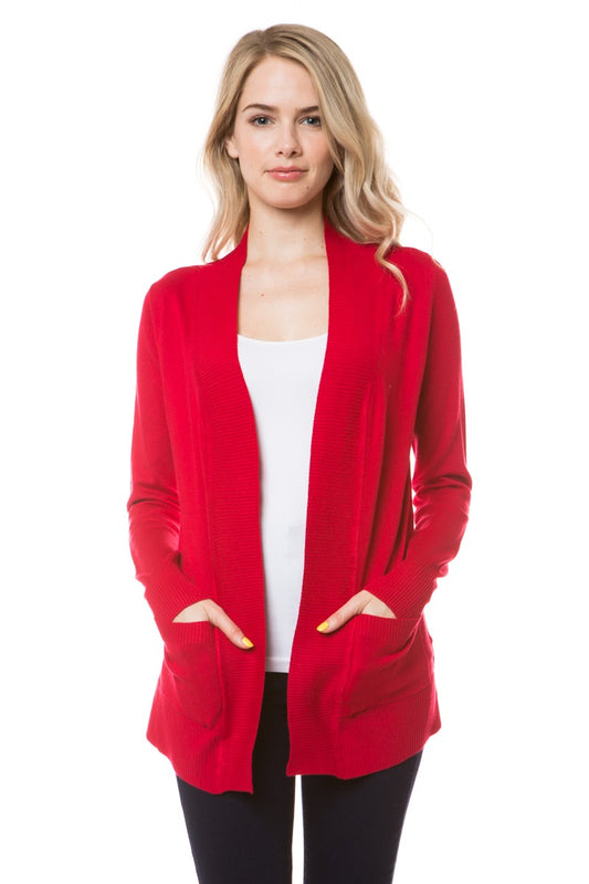 Red Short Cardigan